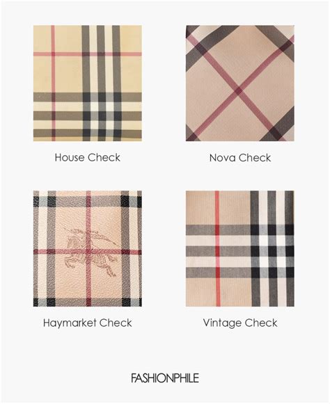 burberry types of checks|where are burberry checks.